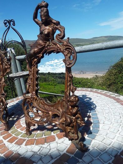a rare pair of Antique picture holders
