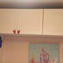 1 white wardrobe, over double bed press Image 10