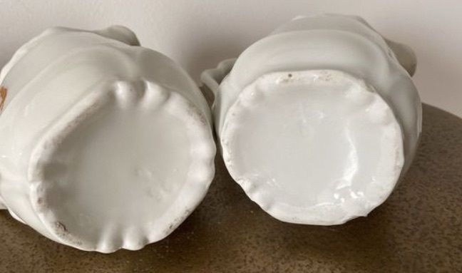 Antique China Toby jug Cheese Closch Cottage Biscuit Barrel Jugs