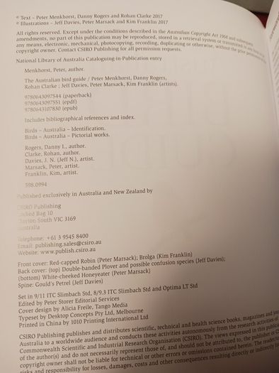 The Australian Bird Guide / 2017/ 1st edition