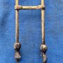 vintage brass fire tongs Image 3