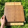 Premium End Grain Cutting Boards - Oak and Walnut Hardwood Image 3