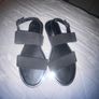 Flat black sandals wide fit Image 7
