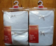 Girls thermal vests
