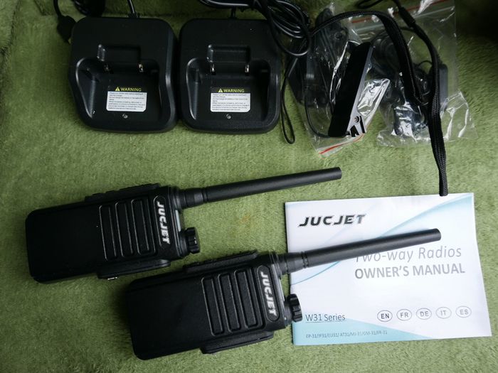 JUKJET Walkie Talkies, Two-Way Radio (VHF/UHF) FM W31 2PCS - W31 Two Way Radio for Adults