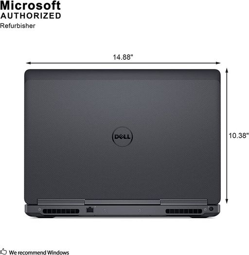 Dell Precision 7510 15.6" Mobile Workstation Business Nvidia Quadro M1000M 2gb Gddr5 Intel i7-6820HQ 2.7GHz 16GB RAM 1TB SSD Gaming Win 11 Pro