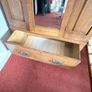 Edwardian Mahogany Wardrobe with Mirror & Linen Drawer Image 3