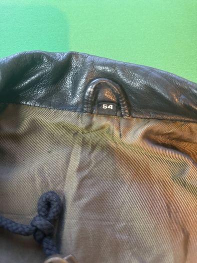 Vintage Trapper Black Leather Biker Vest