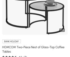 Black coffee table