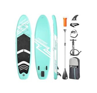 FBSPORT 11' Premium Stand Up Paddle Board - SUP Board - Mint Green
