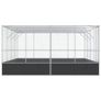 Aviary Silver 418x414x212 cm Steel Image 5