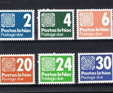 1980 Ireland Fifth Issue Postage Due Stamps Mint Never Hinged (MNH)