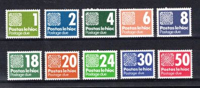 1980 Ireland Fifth Issue Postage Due Stamps Mint Never Hinged (MNH)