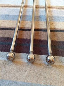 3 x 6ft curtain poles