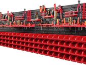 Tool Wall 230 X 78 Cm Stacking Boxes Tool Holder Wall Plate Bracket Rails Garage