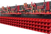 Tool Wall 230 X 78 Cm Stacking Boxes Tool Holder Wall Plate Bracket Rails Garage