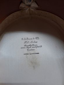 Vintage GA Dunn Boater Straw Hat.