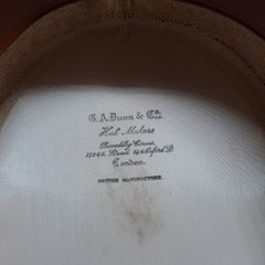 Vintage GA Dunn Boater Straw Hat.