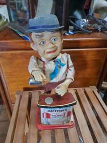 Vintage 60's Charley Weaver Tin Toy