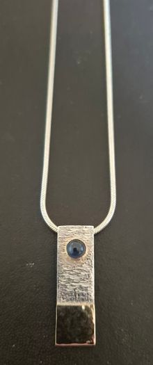 Sterling Silver & Gold Pendant