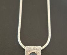 Sterling Silver & Gold Pendant