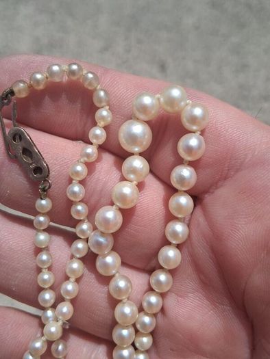 9k Gold Freshwater Graduating Pearl Necklace