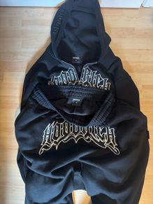 Hoodrich Full Tracksuit - Black/White - Size XL (Excellent Condition)