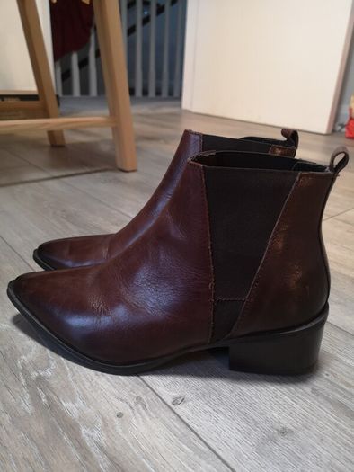 Gallery Leather Ankle Boots Size Uk 6