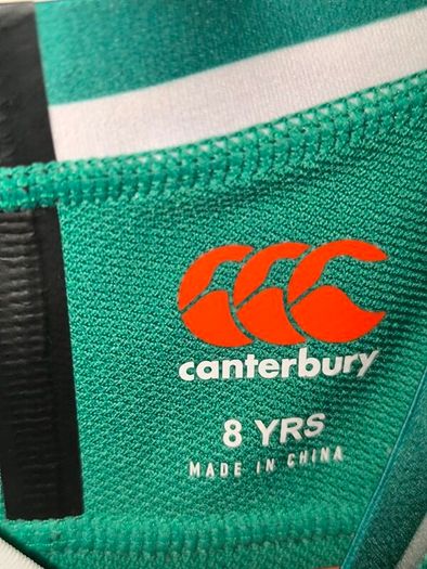kids Irish rugby jersey age 8