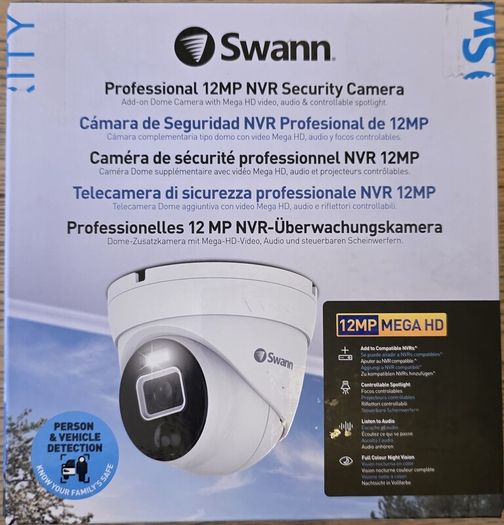3 x Swann SWNHD-1200D-EU - Professional 6K (12MP) Add-on NVR Dome Cameras