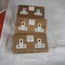 Brass Rope Edged Double Switch Socket Switches x 4 Image 2