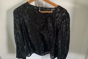 Zara black detailed top