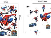 Spiderman Cartoon Stickers Removable Decorative Wall Stickers Kids Room DIY Mural Decals