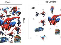 main image for ad Spiderman Cartoon Stickers Removable Decorative Wall Stickers Kids Room DIY Mural Decals