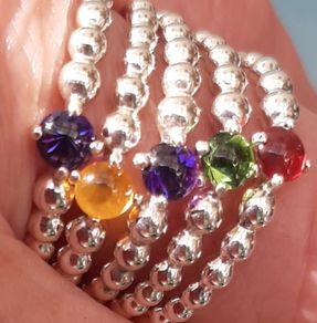 New genuine pandora birthstone ring