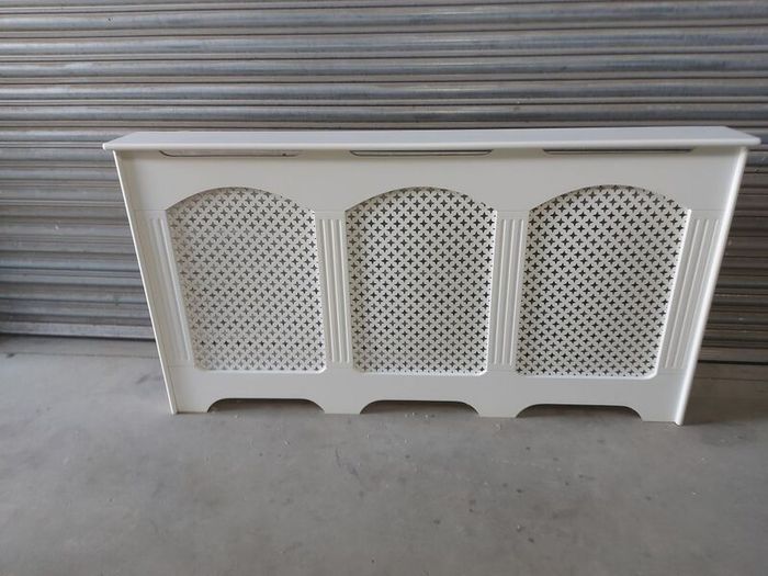 white radiator cover