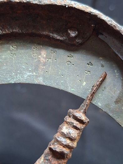 Antique Manchur or C balance scale, used by trappers hunters in the 19th century, Postage Available