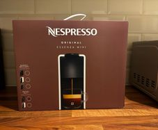Brand new Nespresso Essenza Mini Black (Matt) coffee machine - Original / Regular capsules.