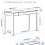 IKEA Tonstad dark oak veneer desk with drawer Image 8