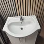 Clearance Vanity Unit & Sink 550mm white Image 2