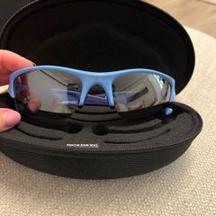 Oakley Flak Jacket XLJ Sunglasses- Light Blue/Navy