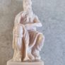 Vintage Moses sculpture on marble plinth. Image 3