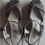 Marks & Spencer Wedge Heel Vintage Style Suede Shoes Size 3 Image 7