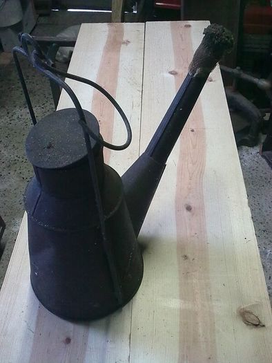 Very large old flare lamp
