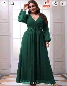 Shein Plus maxi chiffon prom dress in 2XL
