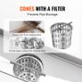 610mm Linear Shower Drain Offset with Tile Insert Cover,Brushed 304 Stainless Steel Rectangle Shower Floor Drain,Linear Drain with Leveling Feet,Hair Strainer Image 4