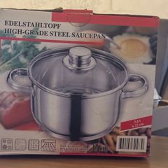 High grade stainless steel saucepan brand new
