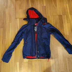 SuperDry Windcheater Navy and Orange Jacket (S)