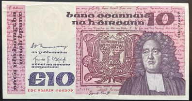 Ireland 1979 Series B 10 Pound Banknote EF