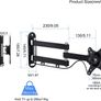 TV Wall Bracket Mount Swivel and Tilt for Most 15"-32" LED, LCD, OLED Flat Screen TVs and Monitors with VESA 75x75-100x100mm up to 13kg Full Motion Monitor Wall Bracket (FREE POSTAGE) Image 4